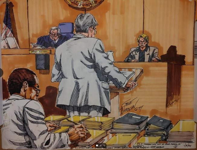O.J. Simpson civil trial, Santa Monica, Judge Fujisaki presiding